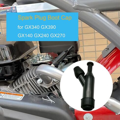 GX390 Spark Plug Boot Cap GX160 GX120 GX240 GX270 GX340 لمحركات Hon-Da والمستنسخات، بطل مولدات كولمان بريداتور 212 301 420 224 196 339 (2/حزمة) in Saudi Arabia