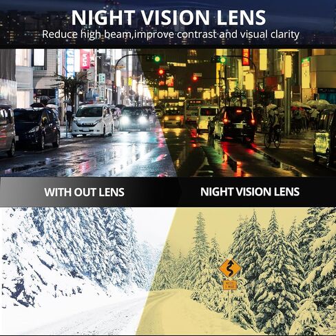 Anti Glare Night Vision Driving Glasses for Womens Polarized Yellow Nighttime Glasses IF22526 in Kuwait