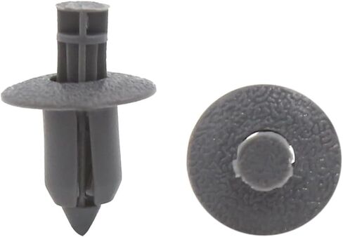 uxcell 30Pcs 8mm Hole Plastic Push Type Rivet Fastener Door Bumper Pin Clips Gray in Saudi Arabia