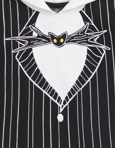 Disney Nightmare Before Christmas Jack Skellington Mens Hooded Matching Family Cosplay T-Shirt Black XX-Large in Saudi Arabia