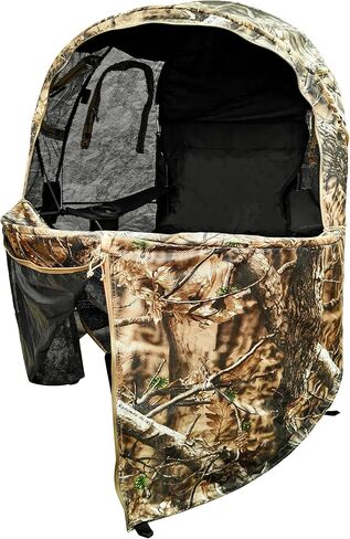 AUSCAMOTEK See-Through Hunting Ground Blind with Built-in Chair for Deer Hunting - 1 Person Pop-Up Camouflage Tent in Saudi Arabia