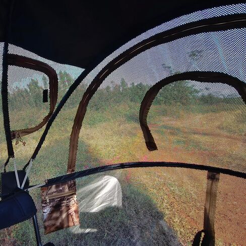 AUSCAMOTEK See-Through Hunting Ground Blind with Built-in Chair for Deer Hunting - 1 Person Pop-Up Camouflage Tent in Saudi Arabia
