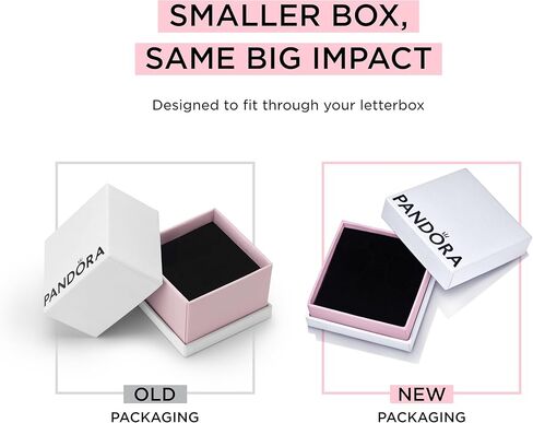 خاتم هالة مربعة لامعة من باندورا - خاتم للنساء - خاتم متعدد الطبقات أو قابل للتكديس - مع زركونيا مكعبة - مع علبة هدية in Kuwait