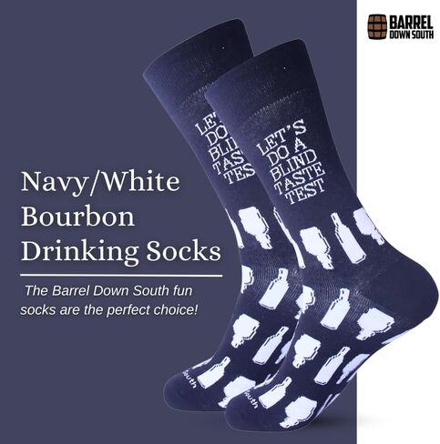 Bourbon Whiskey Socks - Funny Men Father's Socks - Drinking Apparel - Things Bourbon Drinkers Say (Blend, Shipment Come In) in Saudi Arabia