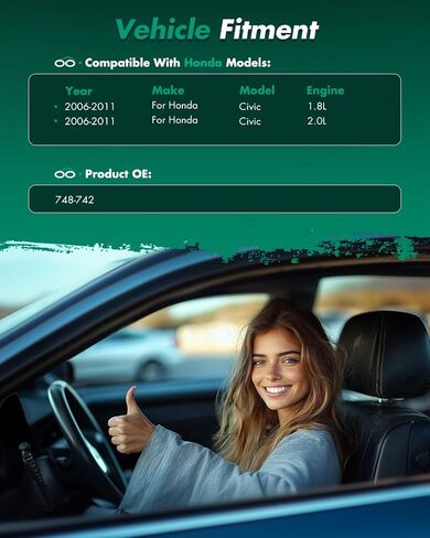 منظم نافذة الطاقة SCITOO مع محرك أمامي يسار مناسب 2006-2011 لسيارة Honda Civic يحل محل OE 748-742 in Saudi Arabia