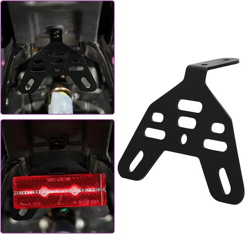 Motorcycle Tail Light Rear License Plate Holder Bracket Mounting Kit CNC for Sur Ron Surron Light Bee X X260 X160 Electric Dirt Bike Purple in Saudi Arabia