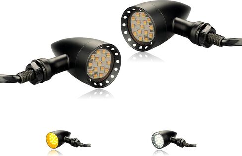 إشارات الانعطاف الأمامية والخلفية العالمية LED لفرامل الدراجات النارية المصابيح الخلفية 12 فولت أضواء تشغيل رصاصة متوافقة مع هارلي سبورتستر كاواساكي هوندا ياماها سوزوكي in Kuwait