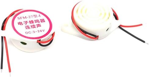 50pcs SFM-27 Active Buzzer DC3-24V piezoelectric Buzzer 3015 high Decibel Continuous Sound Alarm White in Saudi Arabia