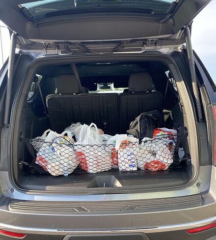 Trunk Organizer Cargo Net for Chevrolet Suburban 2015–2025 – Envelope Style Cargo Net for SUV – Premium Mesh Car Trunk Organizer Vehicle Carrier Storage – Compatible with Suburban in Saudi Arabia