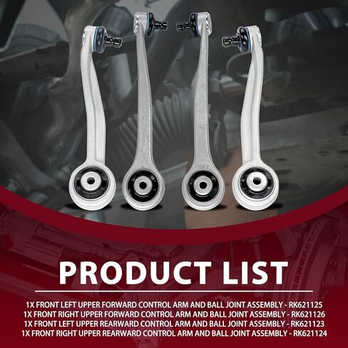 4 قطعة الجبهة ذراع التحكم العلوي تعليق عدة استبدال لأودي A5 A6 A7 كواترو Q5 RS7 S5 S6 S7 بورش ماكان in Kuwait