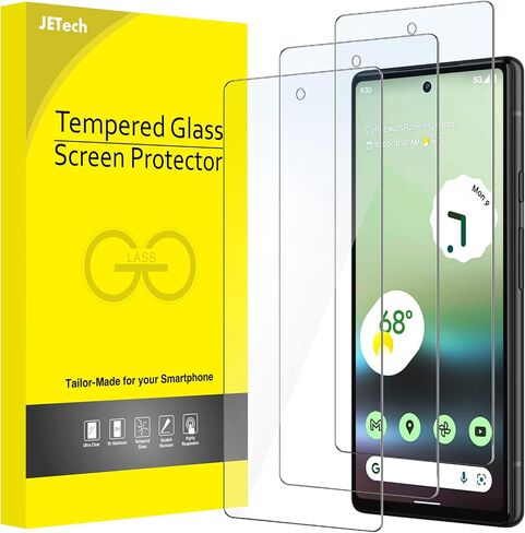 JETech Screen Protector for Google Pixel 9 Pro XL, Tempered Glass Film with Easy Installation Tool, Fingerprint Compatible, HD Clear, 3-Pack in Saudi Arabia