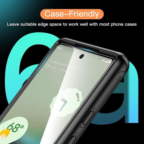 JETech Screen Protector for Google Pixel 9 Pro XL, Tempered Glass Film with Easy Installation Tool, Fingerprint Compatible, HD Clear, 3-Pack in Saudi Arabia