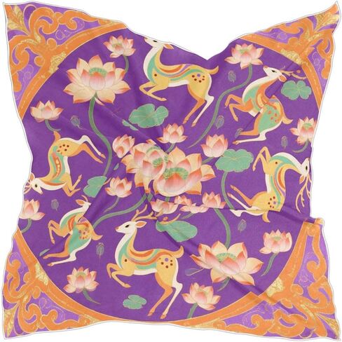 Satin Square Head Scarves Silk Neck Scarf Hair Sleeping Wraps for Women in Saudi Arabia