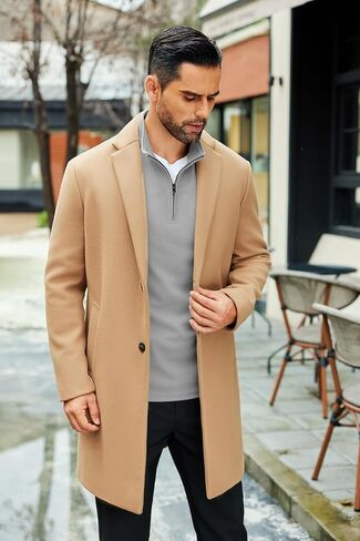 COOFANDY Men's Quarter Zip Up Pullover Lightweight Mock Neck Sweatshirt Casual Long Sleeve Polo Shirt in Kuwait