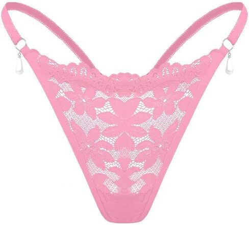 5 Pieces Women's Seamless G-String Thongs with Floral Design – Elegant, Comfortable, and Invisible Underwear in Saudi Arabia