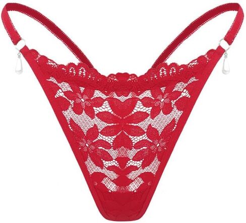 5 Pieces Women's Seamless G-String Thongs with Floral Design – Elegant, Comfortable, and Invisible Underwear in Saudi Arabia