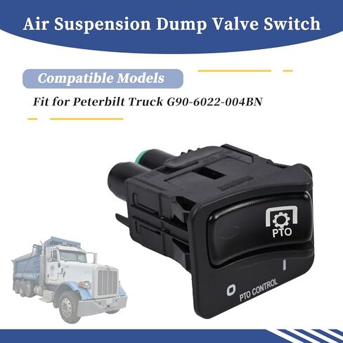 G90-6022-004BN Air Suspension Dump Valve Switch G906022004BN Compatible with Peterbilt Rocker PTO Control Shift Lift Manual Paddle Valve Switch in Saudi Arabia
