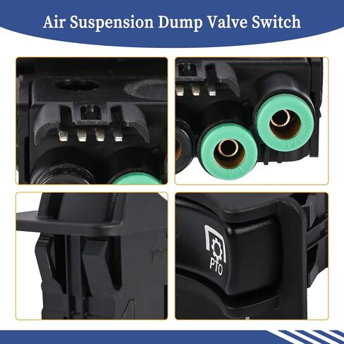 G90-6022-004BN Air Suspension Dump Valve Switch G906022004BN Compatible with Peterbilt Rocker PTO Control Shift Lift Manual Paddle Valve Switch in Saudi Arabia