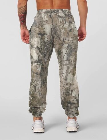 Men’s Camo Baggy Sweatpants Graphic Print Workout Streetwear Joggers Pants for Men Fleece Sweats with Pockets in Kuwait