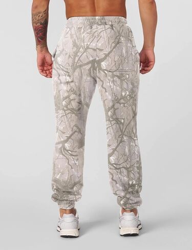Men’s Camo Baggy Sweatpants Graphic Print Workout Streetwear Joggers Pants for Men Fleece Sweats with Pockets in Kuwait