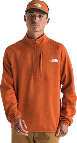 THE NORTH FACE Canyonlands 1/4 Zip Mens Fleece Rusted Bronze Heather Sz M in Saudi Arabia