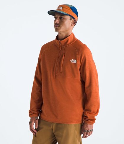 THE NORTH FACE Canyonlands 1/4 Zip Mens Fleece Rusted Bronze Heather Sz M in Saudi Arabia