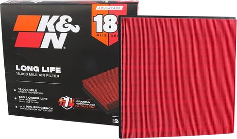 K&N Engine Air Filter: Long Life 18,000 Mile Replacement Air Filter: Compatible with 2009-2019 Opel/Holden/Vauxhall/Buick/Chevy (Zafira Tourer, Astra J, MK6, PJ, Verano, Cruze), KNA-2966 in Saudi Arabia