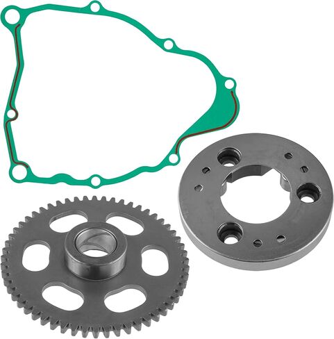 Caltric Starter Clutch Outer Assy And Idler Gear Set Compatible with Yamaha Bear Tracker Yfm250 1999-2004 in Saudi Arabia