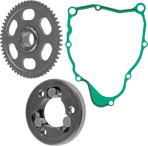 Caltric Starter Clutch Outer Assy And Idler Gear Set Compatible with Yamaha Bear Tracker Yfm250 1999-2004 in Saudi Arabia