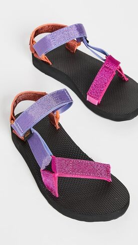 Teva Women's Original Universal Sandal, Metallic Pink Multi, 11 in Saudi Arabia