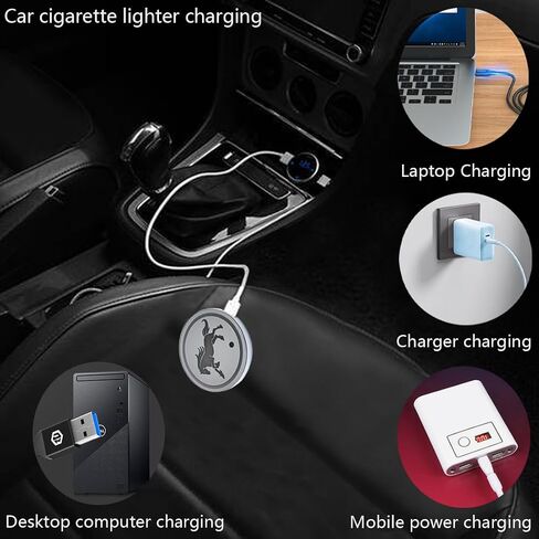 قطعتان من أضواء حامل أكواب السيارة LED، 7 ألوان وسادة أكواب مضيئة، قواعد أكواب شحن USB للسيارة، وسادة أكواب مضيئة لتزيين مصباح الجو الداخلي للسيارة in Kuwait