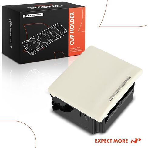 حامل أكواب A-Premium متوافق مع Subaru Outback 2005-2009، Legacy 2005-2009، وحدة التحكم الخلفية، بيج، استبدال # 66150AG01BWA، 66150AG01AWA in Kuwait