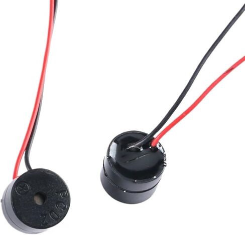 5PCS Electromagnetic Active Buzzer 12V 12 * 9.5MM Speaker Alarm Loudspeaker with Cable in Saudi Arabia