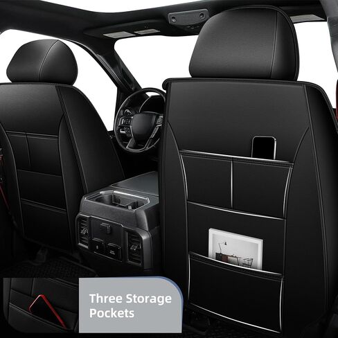 أغطية مقاعد مخصصة مناسبة لسيارة Dodge Ram 1500 2500 3500 2002-2024 2025 مجموعة أغطية مقاعد من الجلد الصناعي متوافقة مع وسائد شاحنة الكابينة العادية الرباعية (المقعد الأمامي، أسود، كرمة) in Kuwait