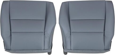 غطاء مقعد بديل من الجلد للسائق والراكب الأمامي من SecosAutoparts باللون الرمادي الداكن متوافق مع Honda CR-V 2007 2008 2009 2010 2011 in Saudi Arabia