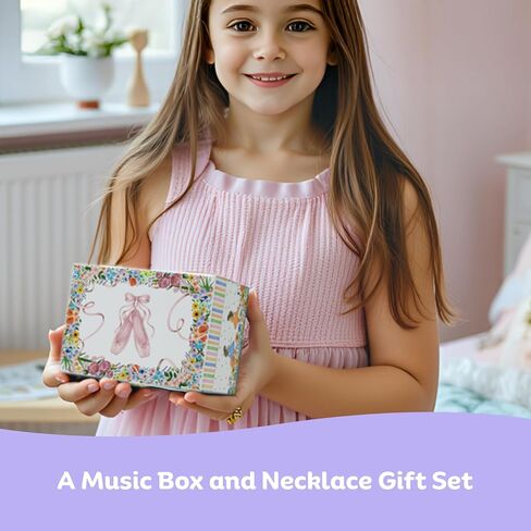 ABI + OLIE Ballerina Musical Jewelry Box for Girls, Music Box for Dance Recital Gifts for 4+ Year Old Girl, Little Girls Jewelry Box in Saudi Arabia