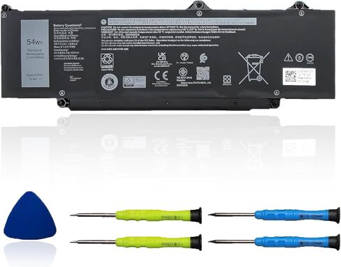 V1P4C Laptop Battery Compatible with Dell Chromebook 13 3380 Inspiron Chromebook 14 7486 Series Notebook VIP4C FMXMT 0FMXMT 7.6V 56Wh 7000mAh 4-Cell in Kuwait