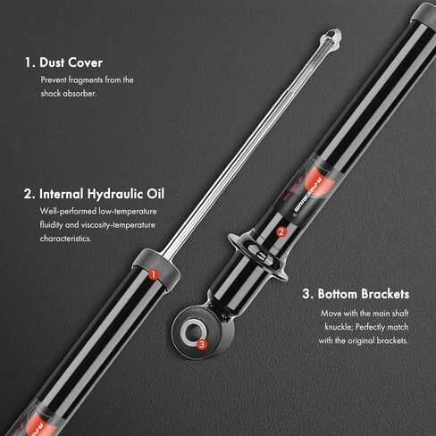 A-Premium Front Complete Strut & Coil Spring Assembly Compatible with Saturn LS/LS1/LW1 2000, L100 2001-2002, L200/LW200 2001-2003, L300 2004, 2-PC Set in Saudi Arabia