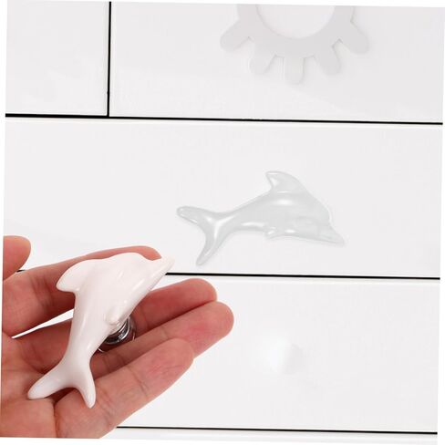 DOITOOL 2pcs Cute Ceramic Drawer Knobs Single Hole Cabinet Pulls for Wardrobe Dresser and Cupboard Easy to Install Decorative Knobs in Saudi Arabia