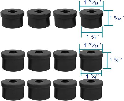 Spec-D Tuning Upper + Lower Rear Control Arms Black with Bushing Kit Compatible with 1979-2004 Ford Mustang in Saudi Arabia