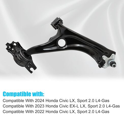 GXARTS Front Passenger Lower Control Arm 51350-T20-A00 Compatible With Honda Civic 2022-2024 in Saudi Arabia