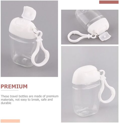 36 Pcs Flip Cap Bottle with Hook Refillable Travel Bottles Multi-function Empty Bottles Empty Hand Bottles Practical Small Bottles Leakproof Travel Bottles Keychain Hand Dispenser in Saudi Arabia