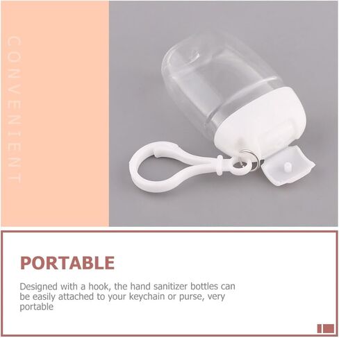 36 Pcs Flip Cap Bottle with Hook Refillable Travel Bottles Multi-function Empty Bottles Empty Hand Bottles Practical Small Bottles Leakproof Travel Bottles Keychain Hand Dispenser in Saudi Arabia
