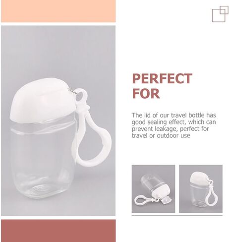 36 Pcs Flip Cap Bottle with Hook Refillable Travel Bottles Multi-function Empty Bottles Empty Hand Bottles Practical Small Bottles Leakproof Travel Bottles Keychain Hand Dispenser in Saudi Arabia