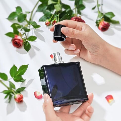 100ml/3.4 Oz Glass Spray Bottle Perfume Atomizer,Empty Refillable Perfume Spray Bottle with 3 Kinds of Dispenser (A3) in Saudi Arabia