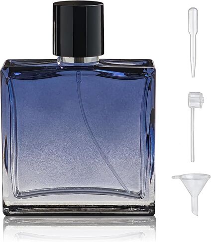 100ml/3.4 Oz Glass Spray Bottle Perfume Atomizer,Empty Refillable Perfume Spray Bottle with 3 Kinds of Dispenser (A3) in Saudi Arabia