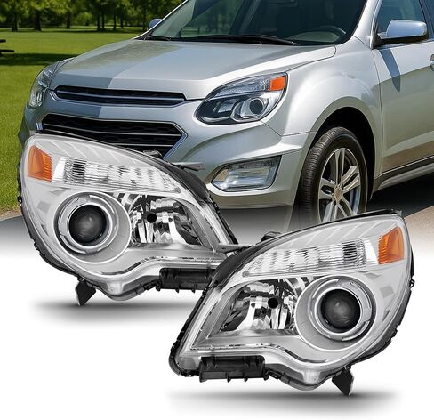 AKKON - For 2010 2011 2012 2013 2014 2015 Chevy Equinox الهالوجين نوع جهاز عرض أمامي للمصابيح الأمامية مجموعة اليسار واليمين in Saudi Arabia