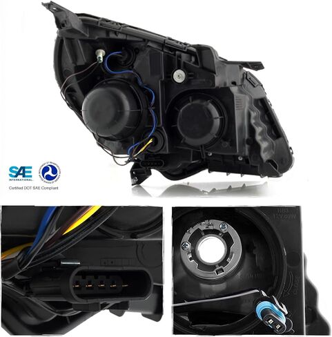 AKKON - For 2010 2011 2012 2013 2014 2015 Chevy Equinox الهالوجين نوع جهاز عرض أمامي للمصابيح الأمامية مجموعة اليسار واليمين in Saudi Arabia