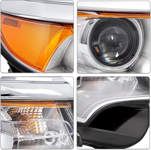 SOCKIR Headlight Assembly without Bulbs [Halogen Type] for 2011 2012 2013 2014 Ford Edge Projector Headlamp Replacement (Right Passenger Side) in Kuwait