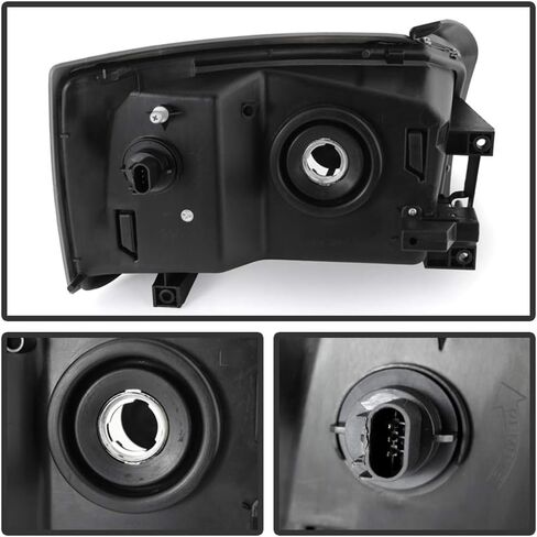 ACANII - For 2005-2007 Dodge Dakota Replacement Headlights Headlamps Pair Driver + Passenger Side 05 06 07 in Saudi Arabia